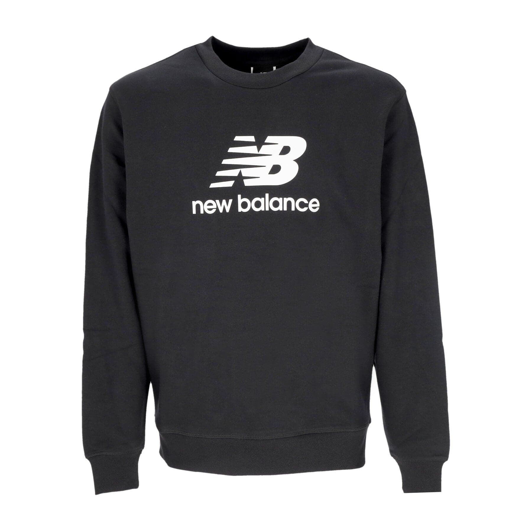 NEW BALANCE Felpa Leggera Girocollo Uomo Essentials Stacked Logo French Terry Crewneck Black da uomo in Felpe con cappuccio Drestige - Casamassima, commercioVirtuoso.it