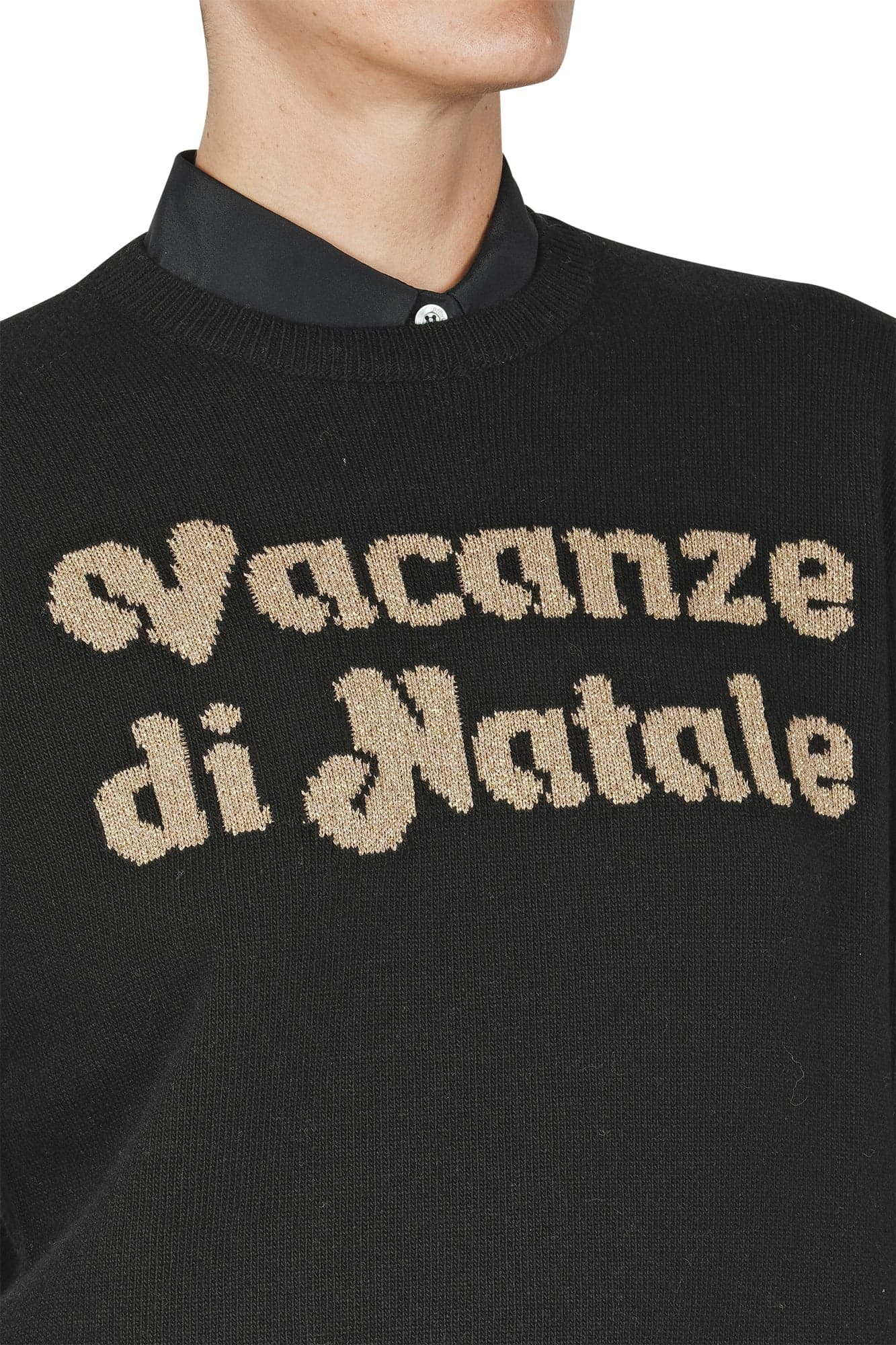 MC2 SAINT BARTH MC2 Saint Barth - Maglia - 460998 - Nero/Oro da donna in T-shirt Drestige - Casamassima, commercioVirtuoso.it