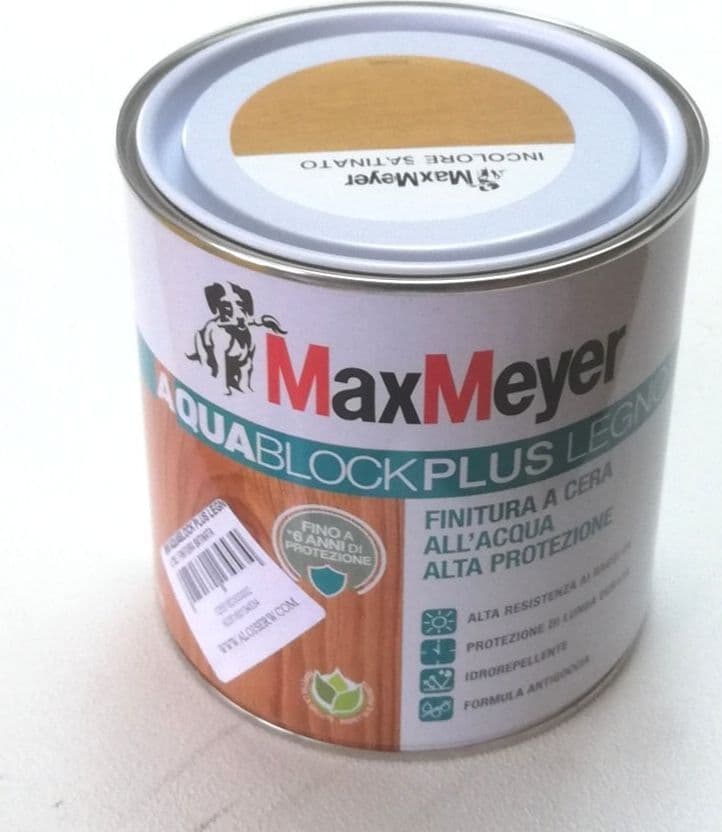 Max Meyer Aquablock Plus Legno 750ml finitura satinata a cera