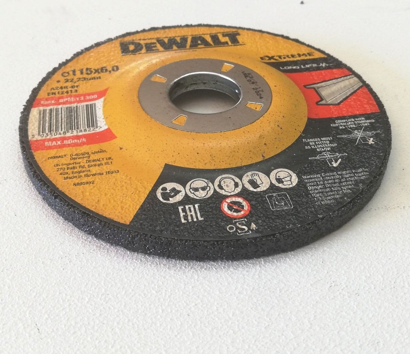 DeWalt Extreme 115x6,0x22,23mm disco da sbavo per ferro in Dischi diamantati Aloiserw.com - Altomonte, commercioVirtuoso.it