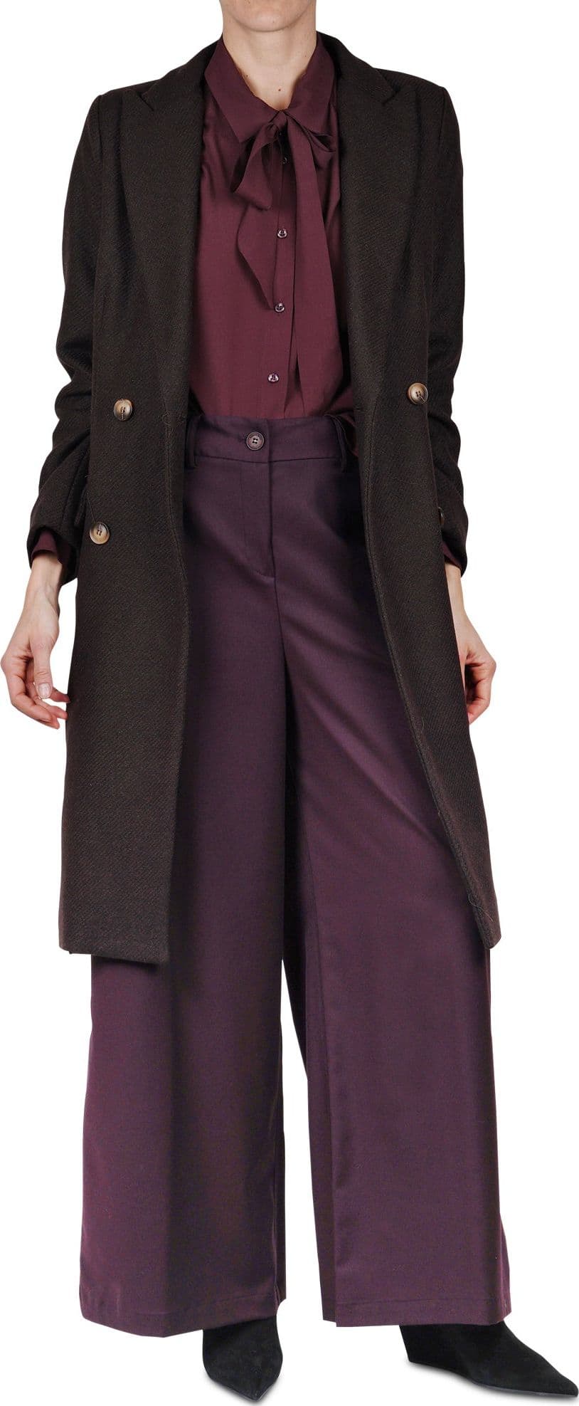 ALESSIA SANTI Alessia Santi - Pantalone - 461586 - Bordeaux da donna in Pantaloni Drestige - Casamassima, commercioVirtuoso.it