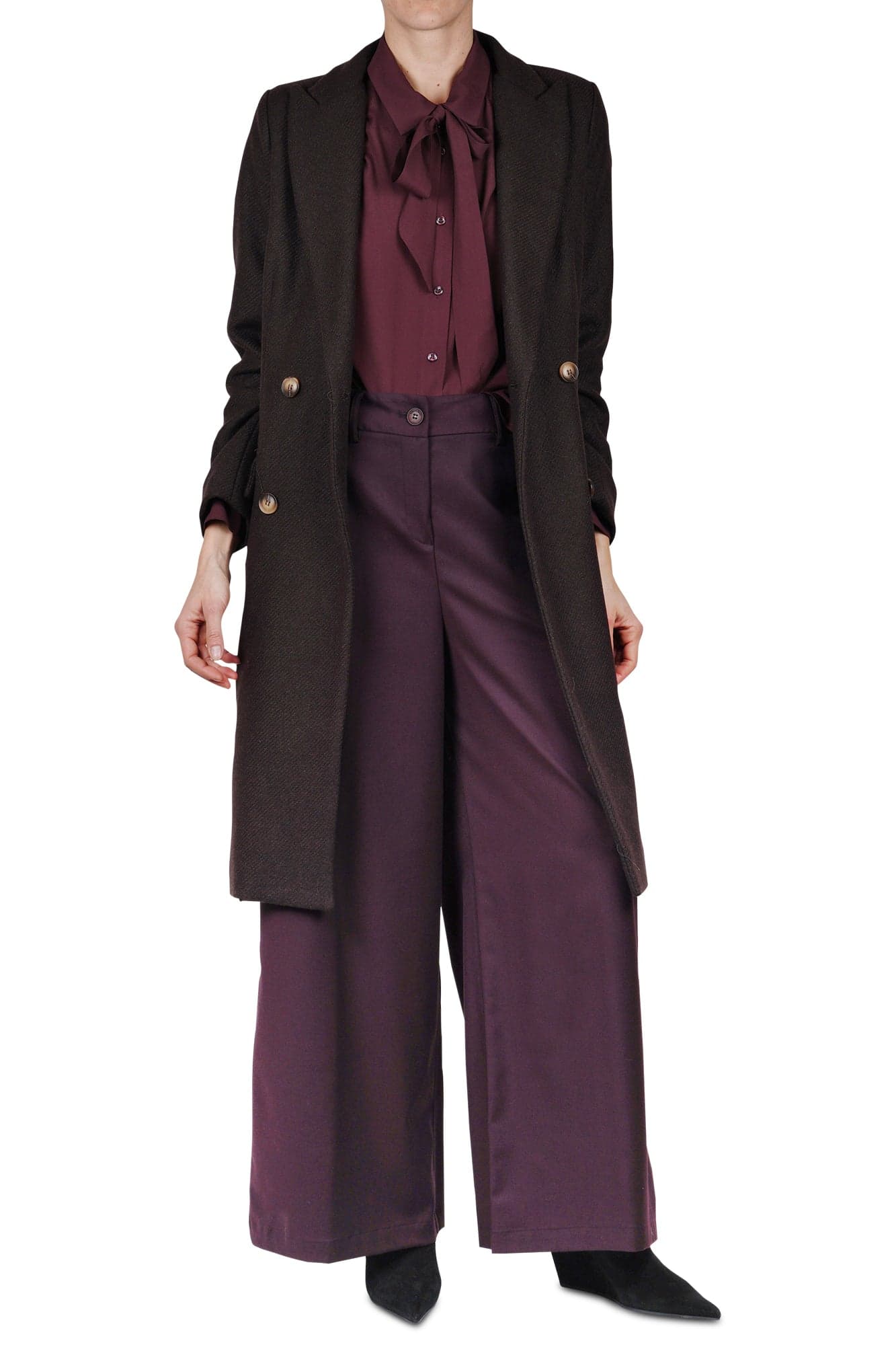 ALESSIA SANTI Alessia Santi - Pantalone - 461586 - Bordeaux da donna in Pantaloni Drestige - Casamassima, commercioVirtuoso.it