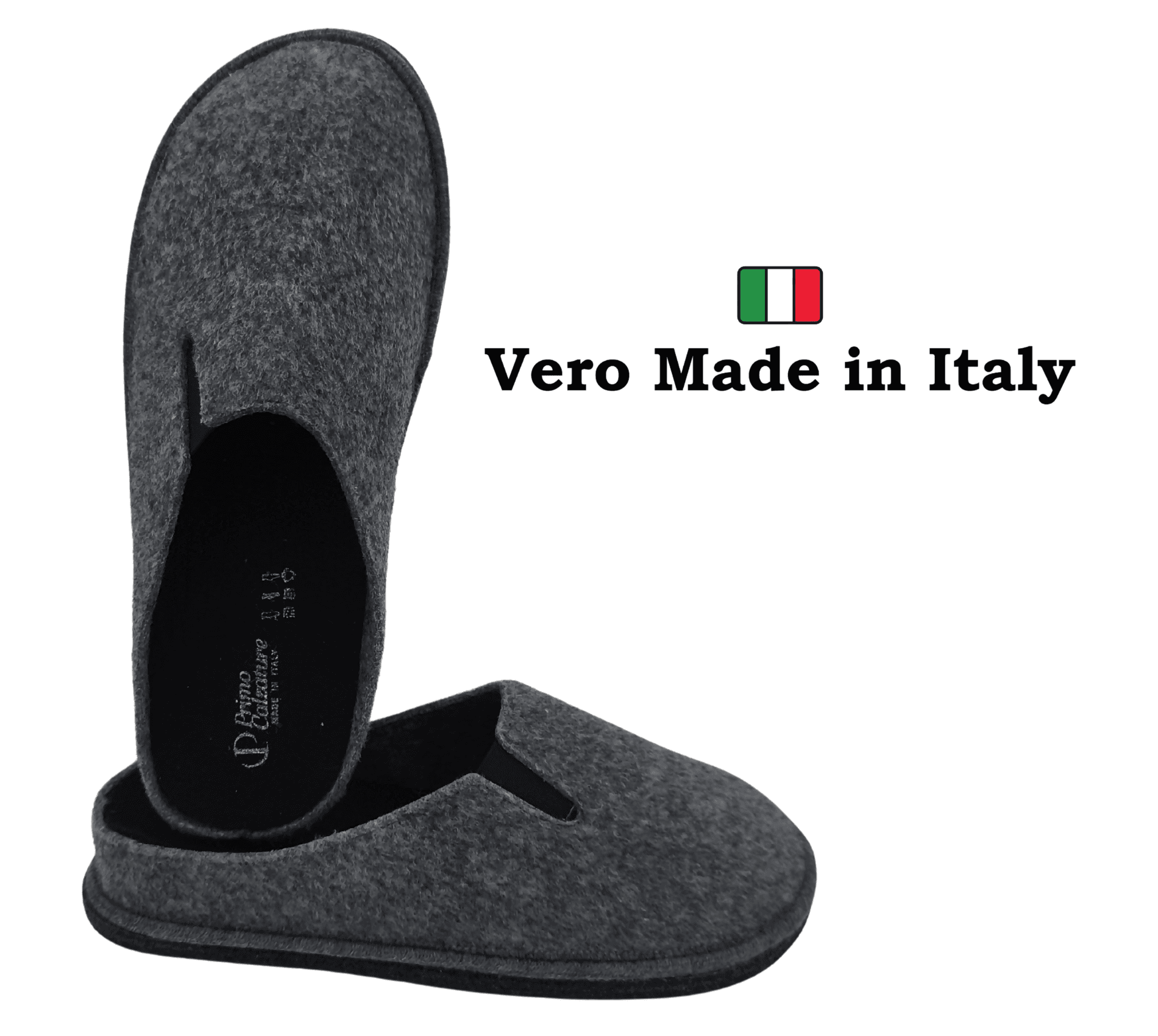 Primo Calzature Ottime Pantofole Chiuse da Uomo, Ciabatte Invernali per Casa, Soletta in Memory Foam, Plantare Estraibile, 100% Made in Italy in Pantofole Primo Calzature - Venezia, commercioVirtuoso.it