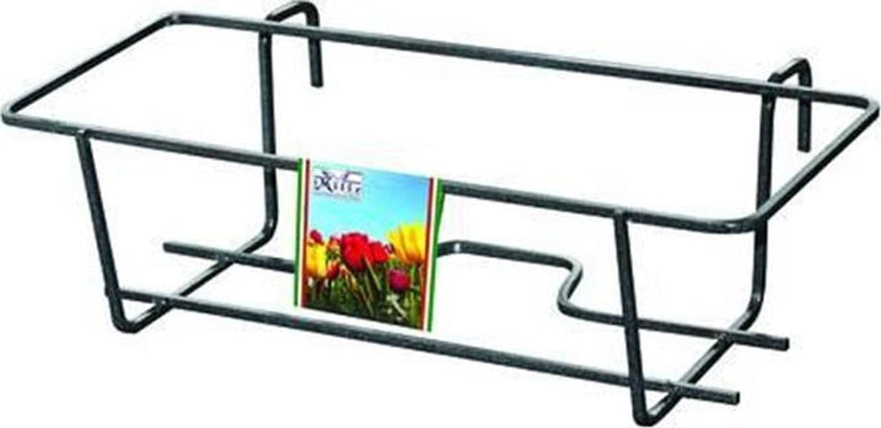 BALCONIERA IN FERRO CM 60 PORTA VASO RINGHIERA NERO cm.60x18x15h FER 206365 in prodotto EuroStore07 - Alatri, commercioVirtuoso.it
