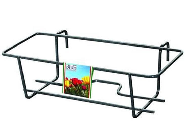 BALCONIERA IN FERRO CM 60 PORTA VASO RINGHIERA NERO cm.60x18x15h FER 206365 in prodotto EuroStore07 - Alatri, commercioVirtuoso.it