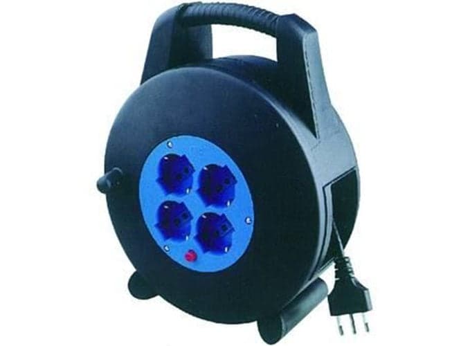 AVVOLGICAVO ELETTRICO MT.10 4 PRESE SCHUKO BIPASSO CAVO 3 x mmq.1,5 FER 108843 in prodotto EuroStore07 - Alatri, commercioVirtuoso.it