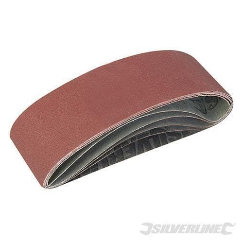Nastri abrasivi 75 x 533mm in ossido di alluminio per levigatrici a nastro prezzo silverline - 9