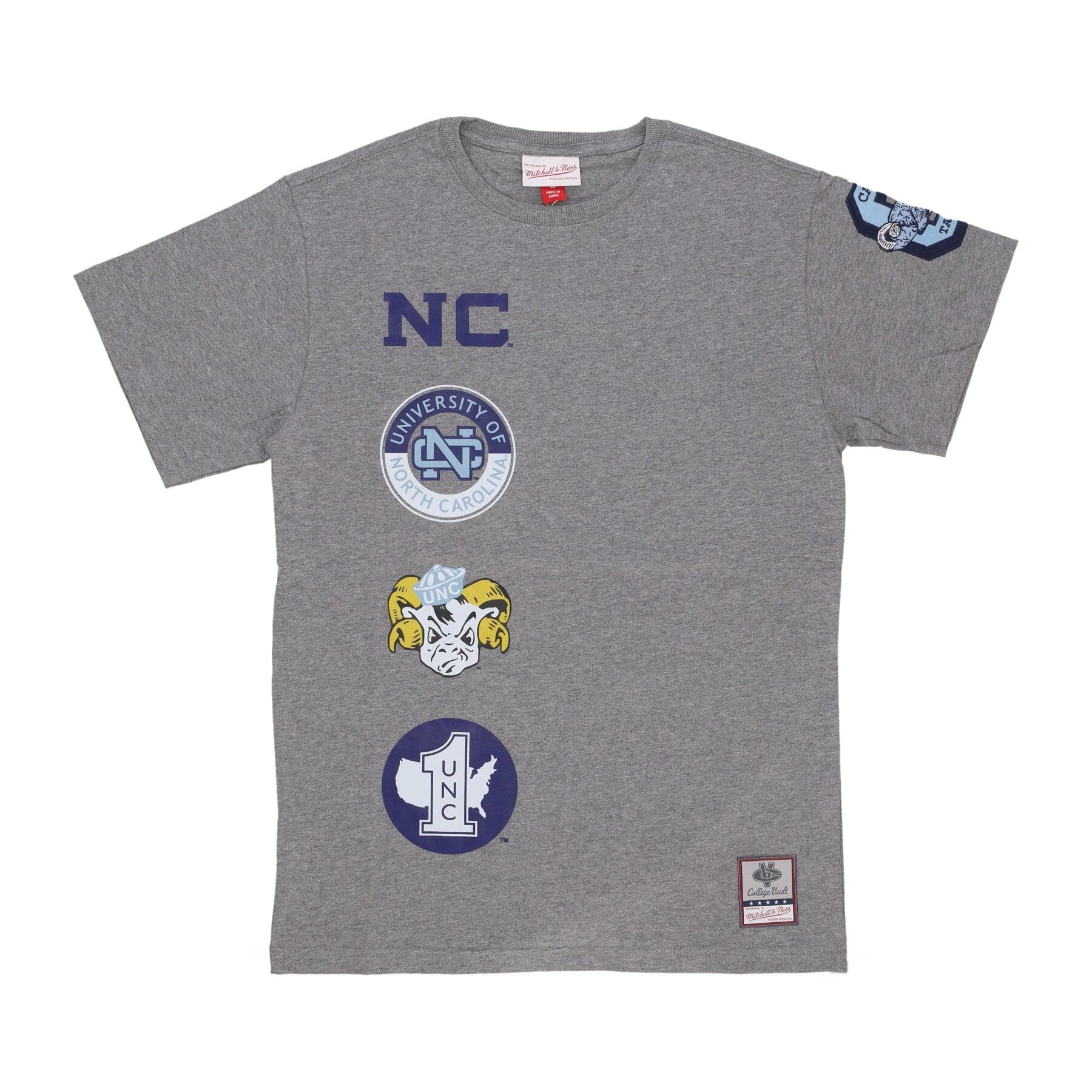 MITCHELL &amp; NESS Maglietta Uomo Ncaa Hometown Tee Unchee Grey Heather da uomo in T-Shirt Drestige - Casamassima, commercioVirtuoso.it