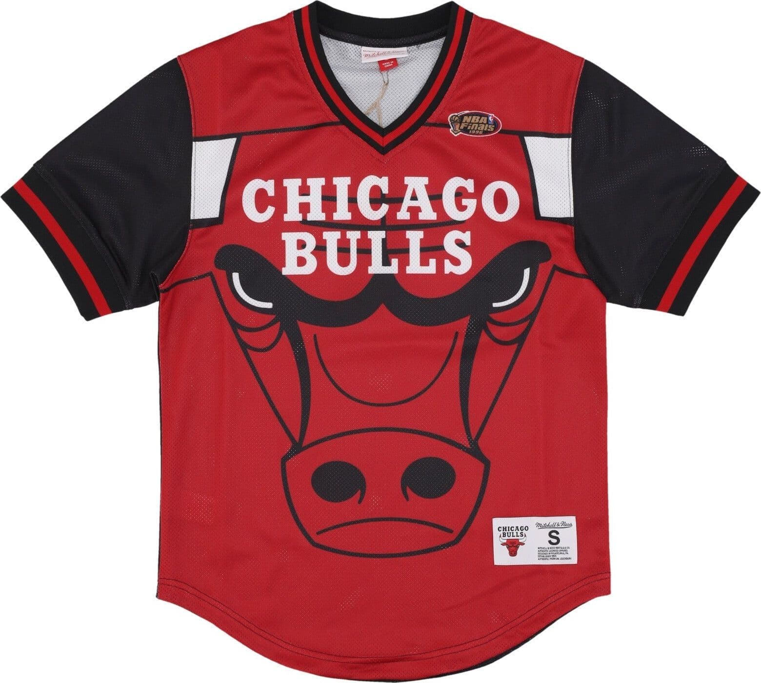 MITCHELL &amp; NESS Casacca Uomo Nba Jumbotron 3.0 Mesh V-neck Chibul Multi/white