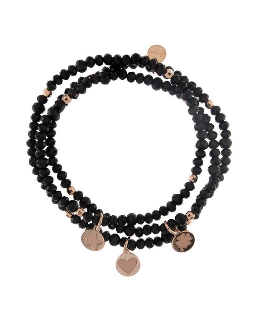 Rue des Mile - Bracciale Gipsy Chic Nero