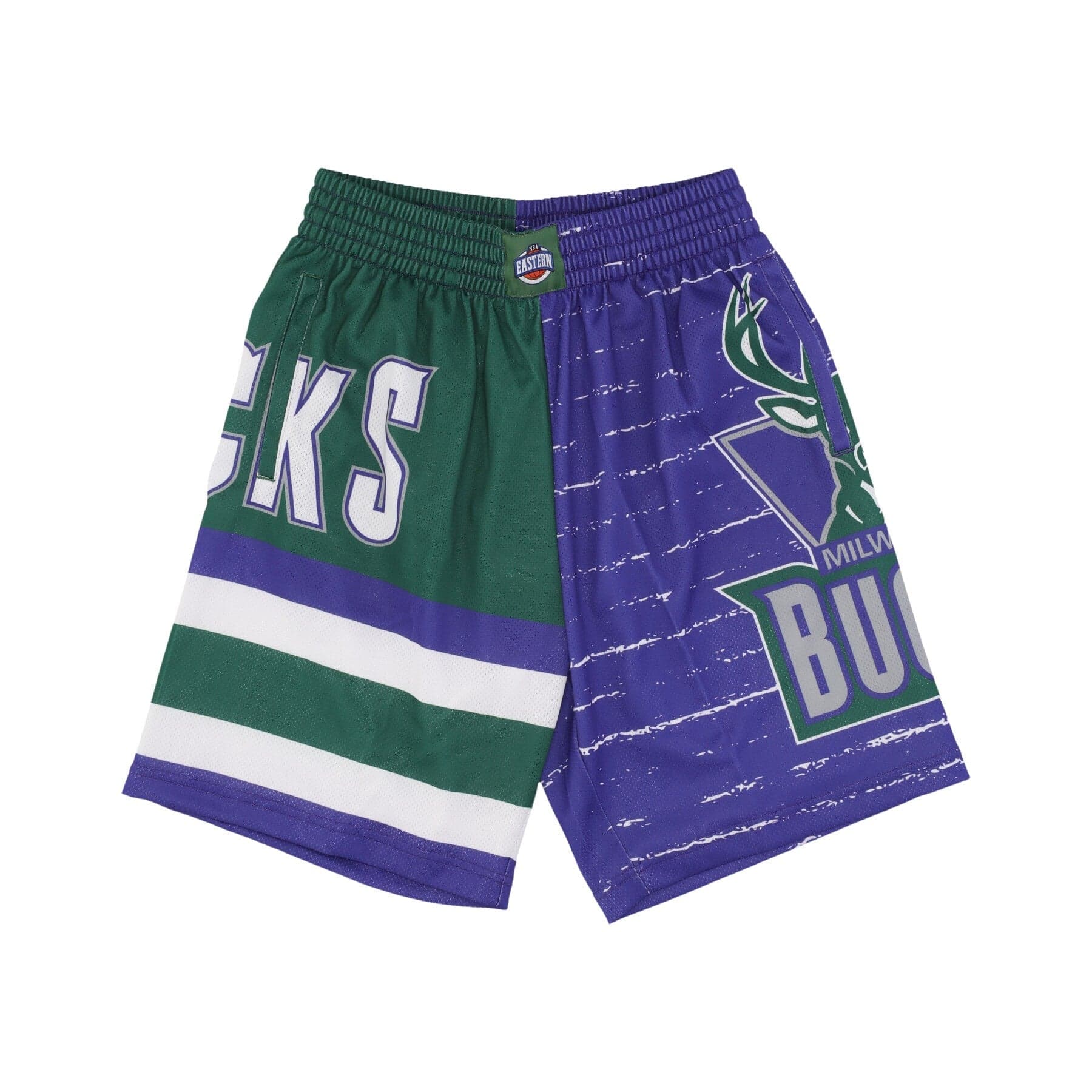 MITCHELL &amp; NESS Pantaloncino Tipo Basket Uomo Nba Jumbotron 3.0 Shorts Milbuc Multi/white da uomo