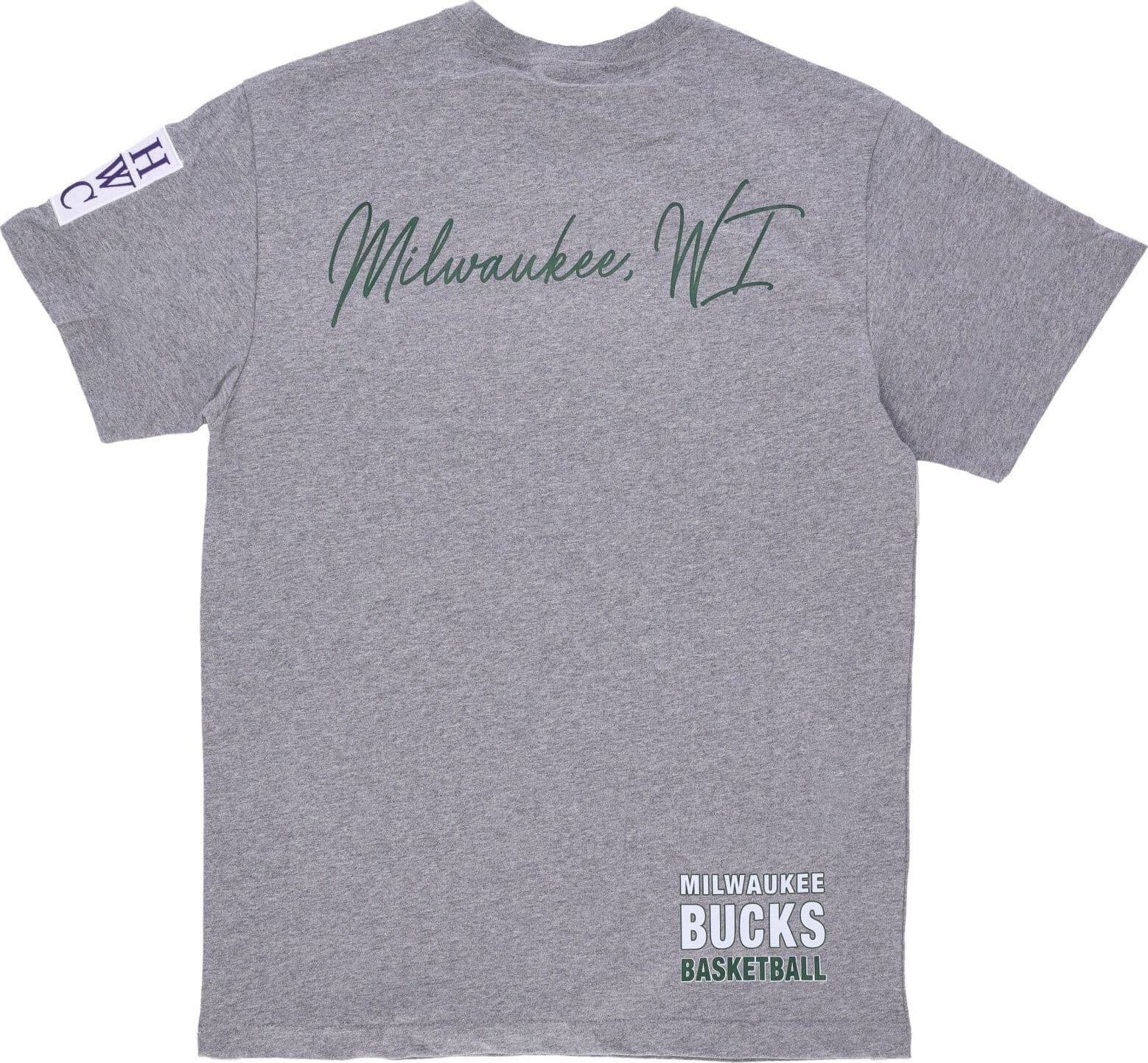 MITCHELL &amp; NESS Maglietta Uomo Nba Hometown Tee Milbuc Grey Heather da uomo in T-Shirt Drestige - Casamassima, commercioVirtuoso.it