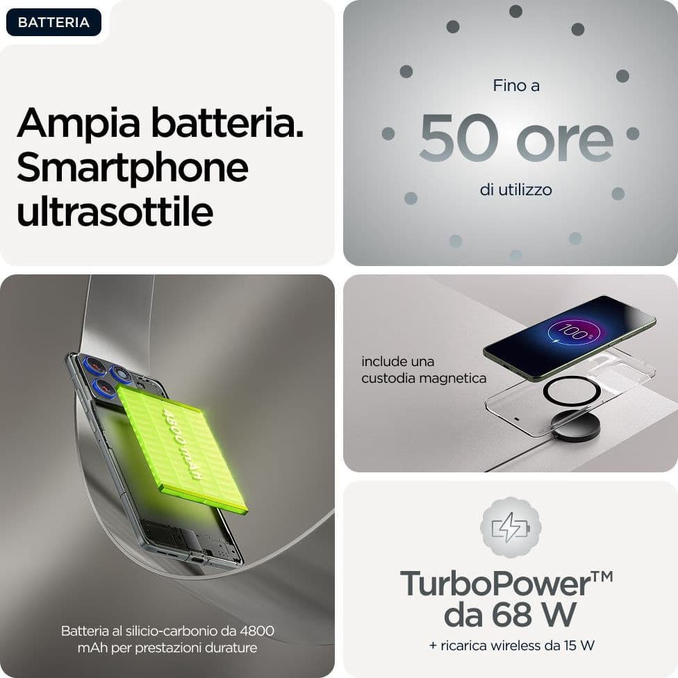 Motorola Edge 70 12+512GB 6.67" 5G Pantone Gadget Grey DS ITA in Cellulari e Smartphone Ecoprice.it - Avellino, commercioVirtuoso.it