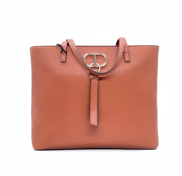 TWINSET Shopping bag cuoio 222TB7290