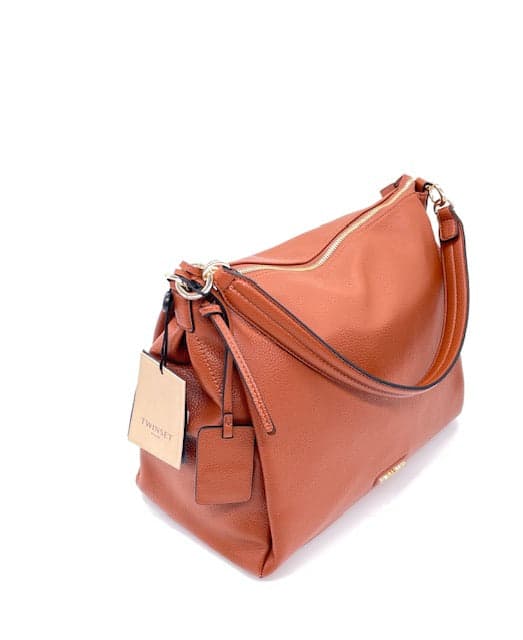 TWINSET Borsa hobo color cuoio 222TB7432 in Borse a spalla Calzature Durello - Agna, commercioVirtuoso.it