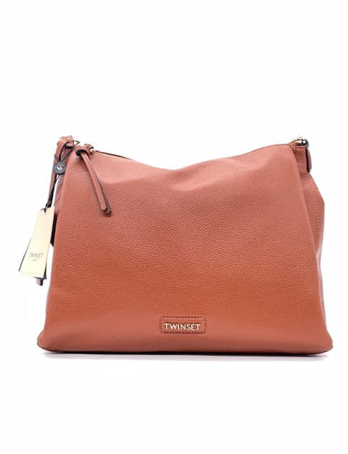 TWINSET Borsa hobo color cuoio 222TB7432 in Borse a spalla Calzature Durello - Agna, commercioVirtuoso.it