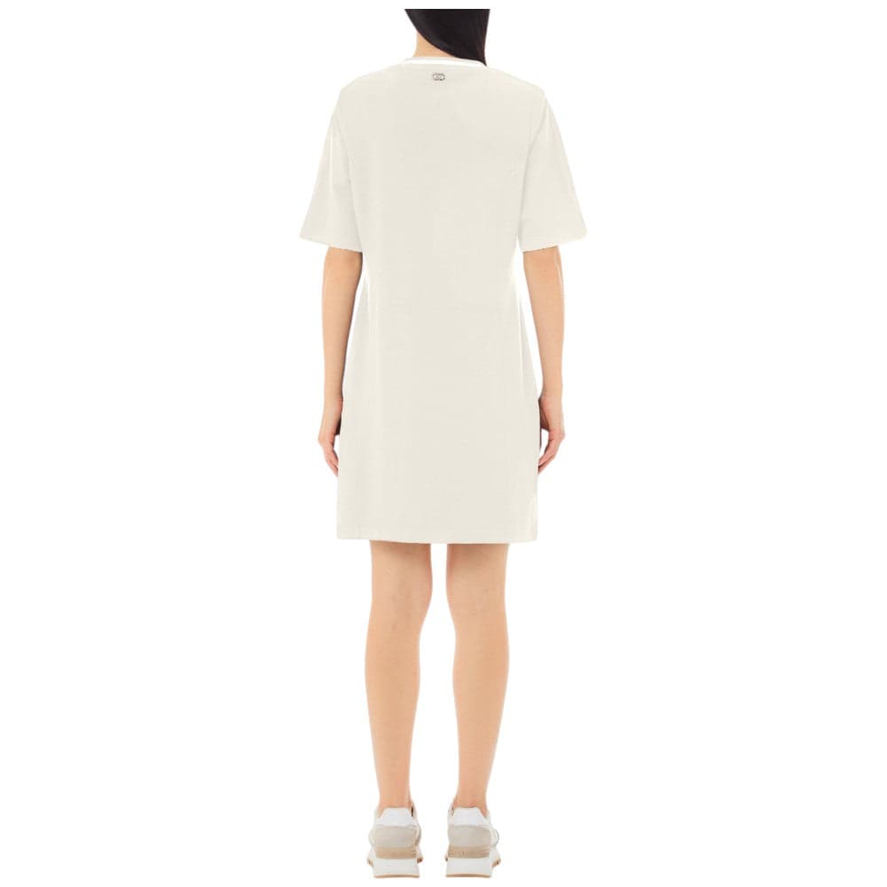 Liu Jo abito corto bianco in jersey con bottoniTA5292JS182 Vestiti Liu Jo