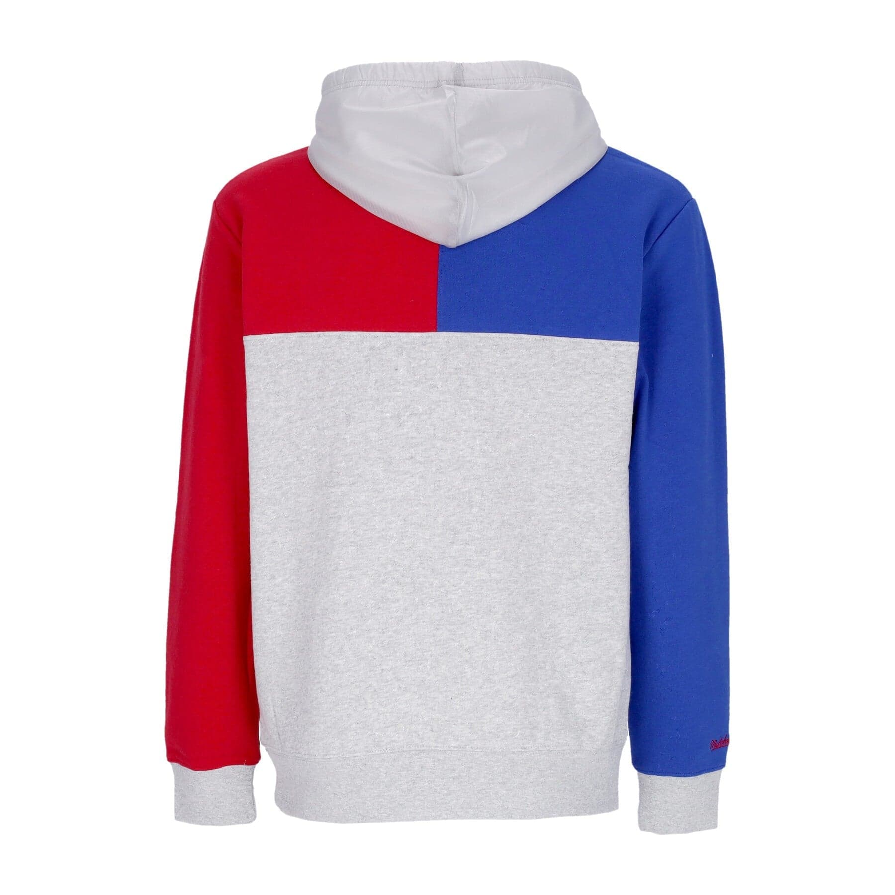 MITCHELL &amp; NESS Felpa Cappuccio Uomo Nba Tie Breaker Fleece Hoodie Phi76e Grey Heather/royal da uomo in Felpe con cappuccio Drestige - Casamassima, commercioVirtuoso.it