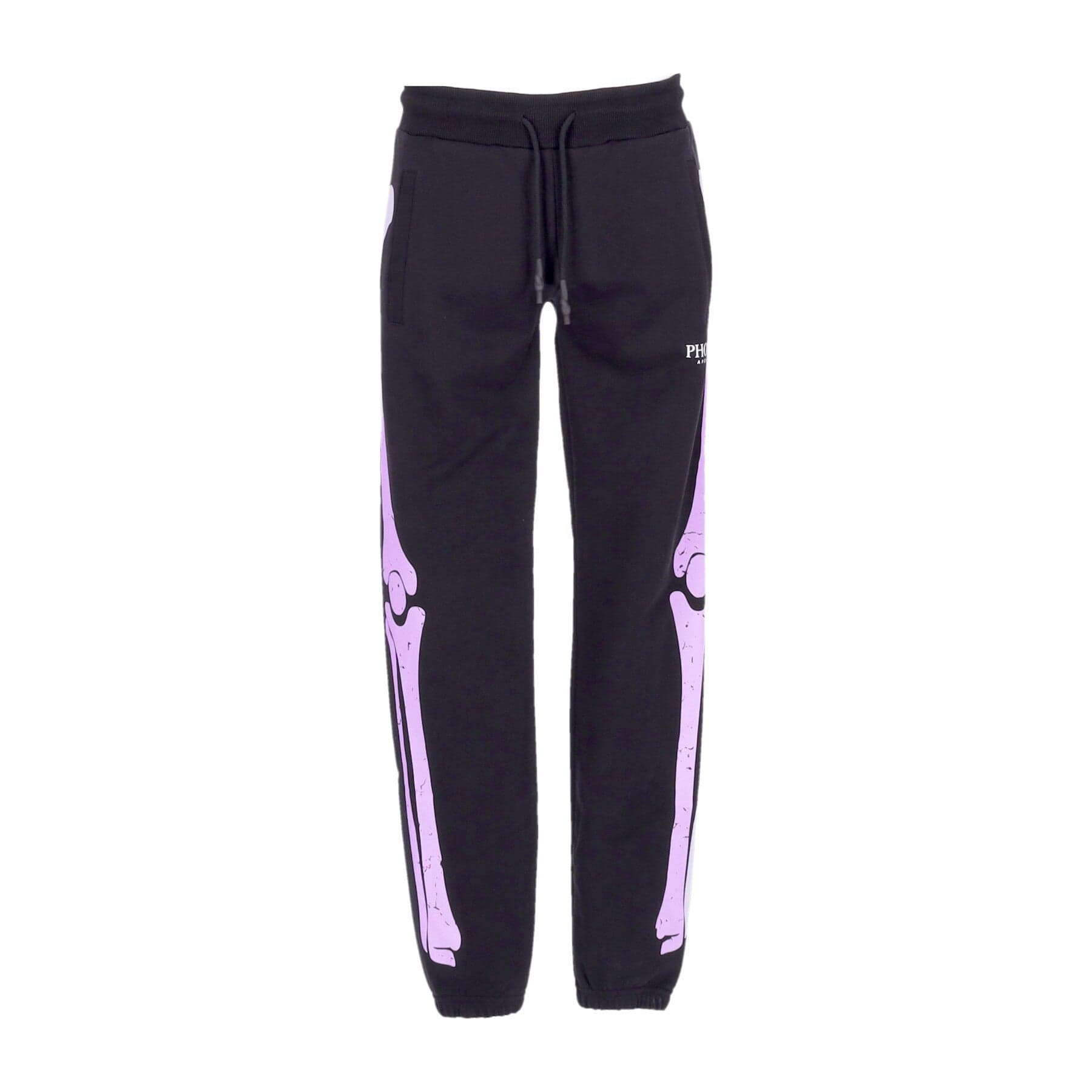 PHOBIA Pantalone Tuta Leggero Uomo Skeleton Print Pants Black/purple da uomo in Pantaloni sportivi Drestige - Casamassima, commercioVirtuoso.it