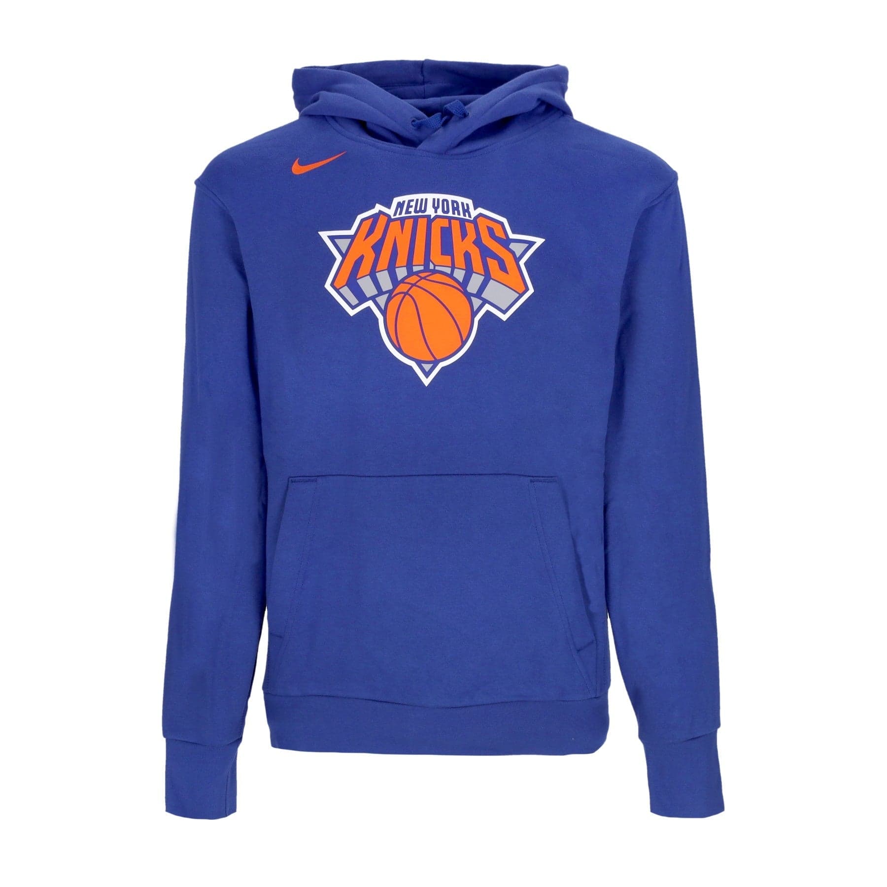 NIKE NBA Felpa Cappuccio Uomo Nba Essential Fleece Hoodie Neykni Rush Blue da uomo