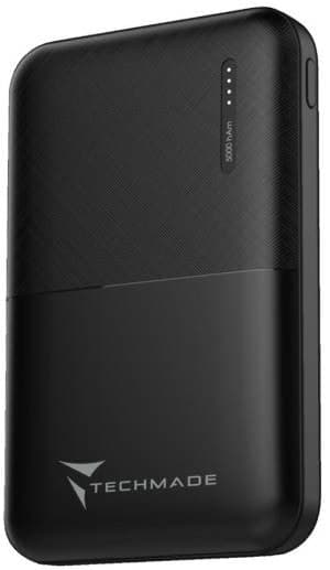 Techmade Powerbank 5000mAh Black in Caricabatterie portatile Ecoprice.it - Avellino, commercioVirtuoso.it
