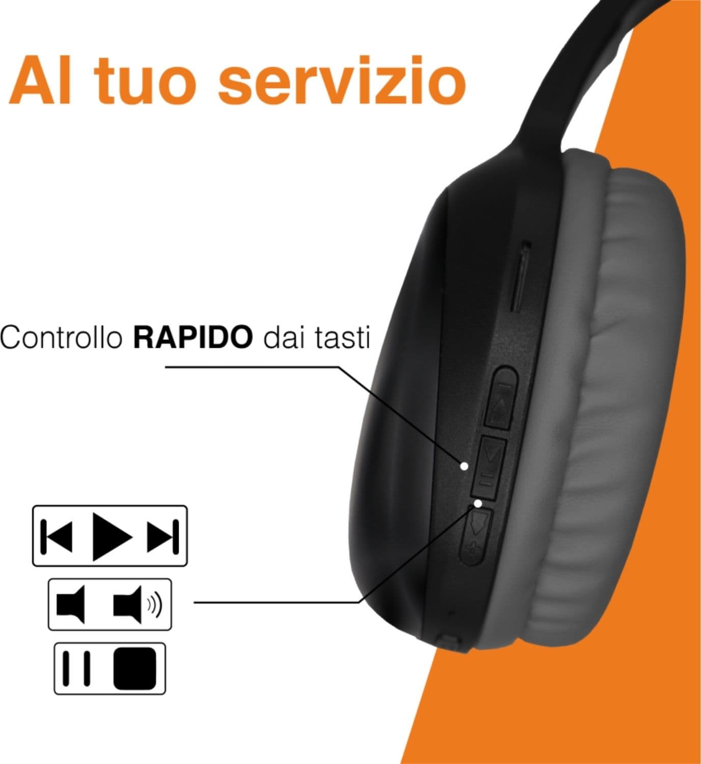 Techmade Cuffie TM-ZEB04 Bluetooth Black in Cuffie Over-Ear Ecoprice.it - Avellino, commercioVirtuoso.it