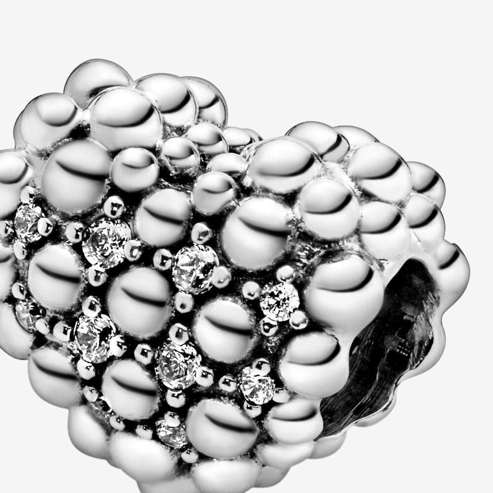 Pandora Charm a cuore scintillante decorato con sfere Purely Pandora in Bead Charm Alba Gioielli - Casoria, commercioVirtuoso.it