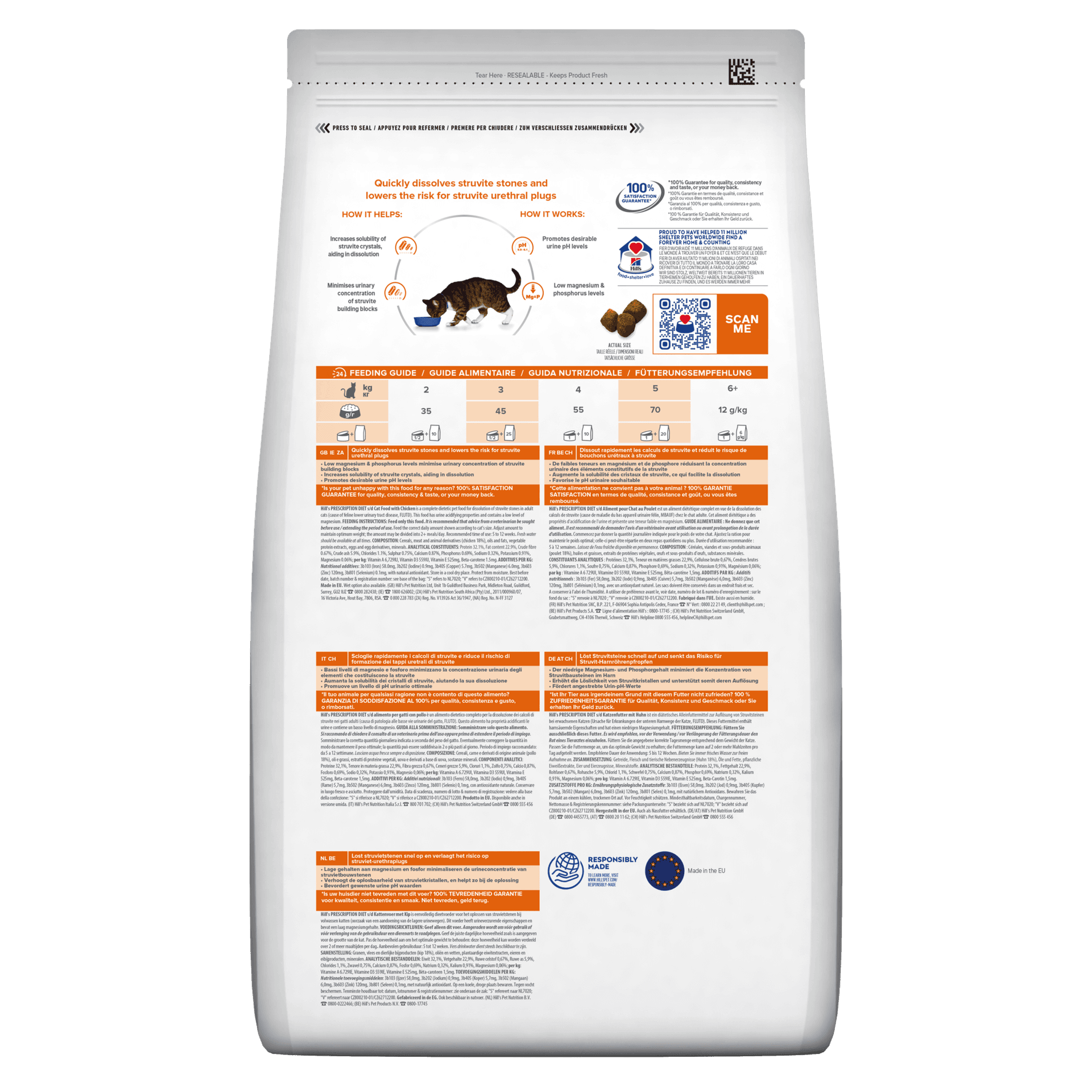 Hill's Prescription Diet Urinary Care s/d secco Gatti Adulti pollo 1,5 kg in Secco 101 Market - Poggibonsi, commercioVirtuoso.it