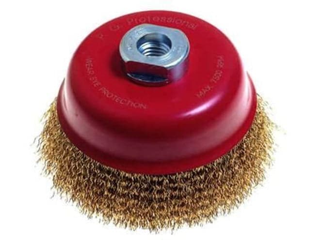 SPAZZOLE A TAZZA FILI ACCIAIO FRULLINO ø mm. 85 foro filettato14 MA FER 72144 in prodotto EuroStore07 - Alatri, commercioVirtuoso.it