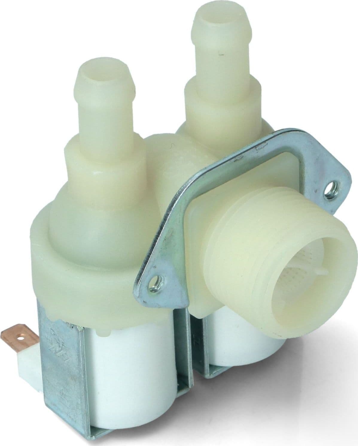 ELETTROVALVOLA 90 °UNIVERSALE LAVATRICE 2 VIE ANGOLO 220 VOLT - EL 6 in prodotto EuroStore07 - Alatri, commercioVirtuoso.it