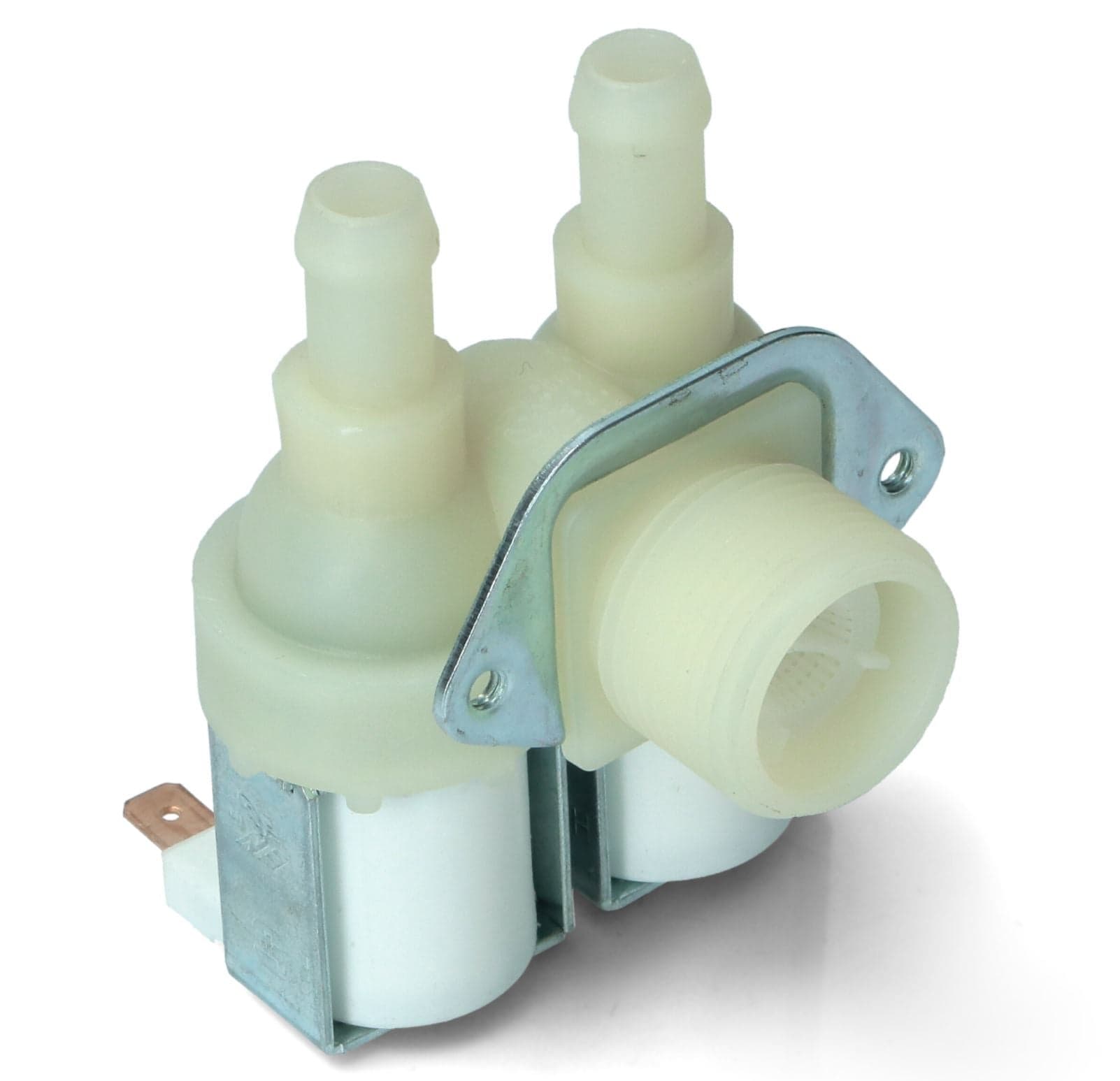 ELETTROVALVOLA 90 °UNIVERSALE LAVATRICE 2 VIE ANGOLO 220 VOLT - EL 6 in prodotto EuroStore07 - Alatri, commercioVirtuoso.it