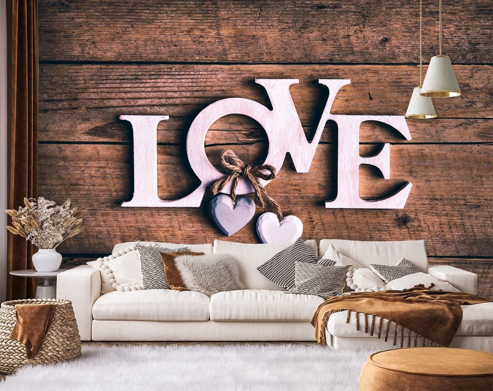 Carta Da Parati, con iscrizione Love in Carta da parati Collezione Casa - Trebisacce, commercioVirtuoso.it