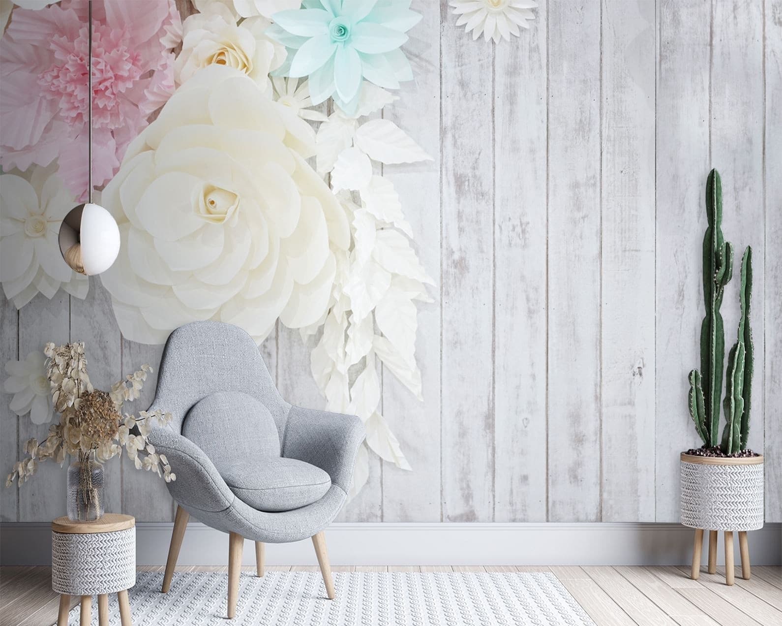 Carta Da Parati, Legno e fiori in Carta da parati Collezione Casa - Trebisacce, commercioVirtuoso.it