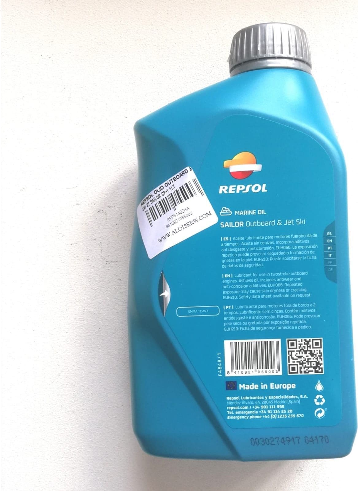 Repsol Sailor Outboard & Jet Ski 1lt olio nautico 2T cp-1 per moto scooter d'acqua in Oli motore per moto Aloiserw.com - Altomonte, commercioVirtuoso.it