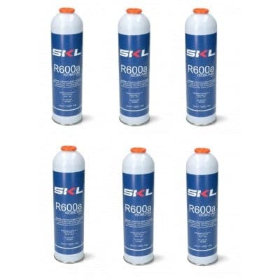 6 PZ BOMBOLA GAS REFRIGERANTE FRIGO E FREEZER R600 - R600A 420 gr in prodotto EuroStore07 - Alatri, commercioVirtuoso.it
