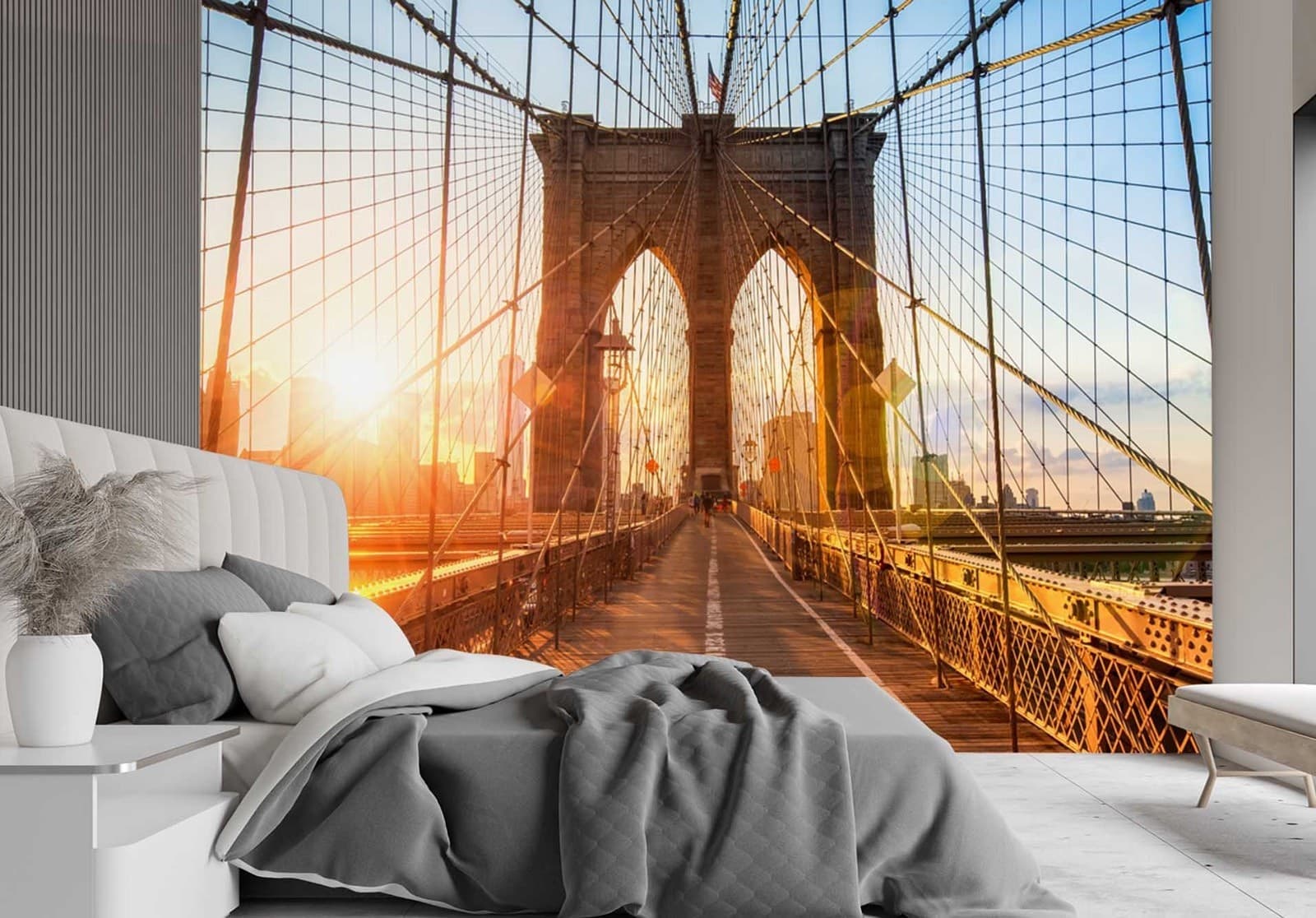 Carta Da Parati, Ponte di Brooklyn in Carta da parati Collezione Casa - Trebisacce, commercioVirtuoso.it