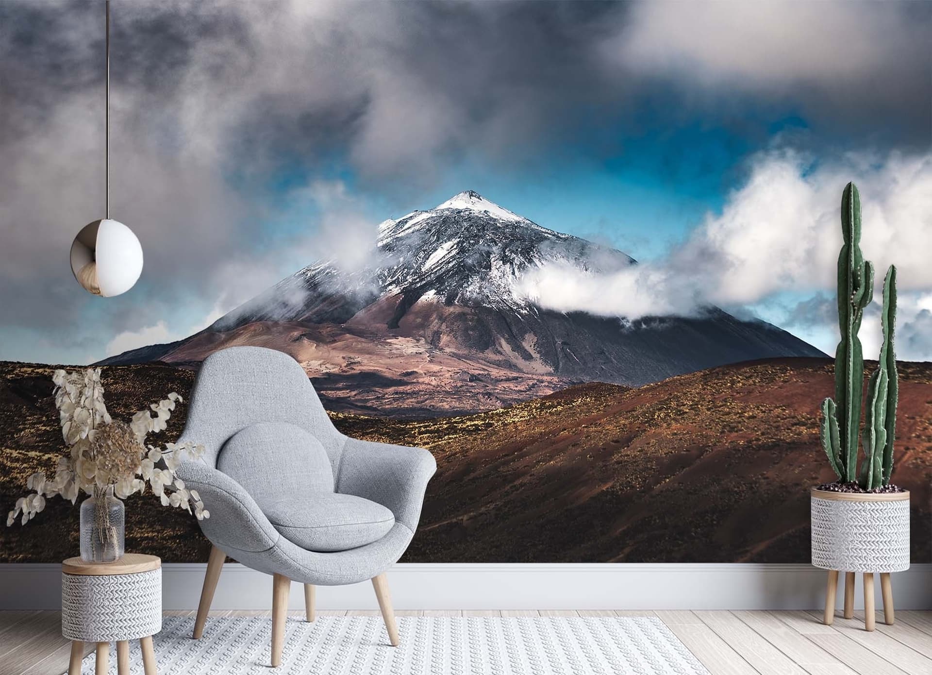 Carta Da Parati, Cime di montagna tra le nuvole in Carta da parati Collezione Casa - Trebisacce, commercioVirtuoso.it