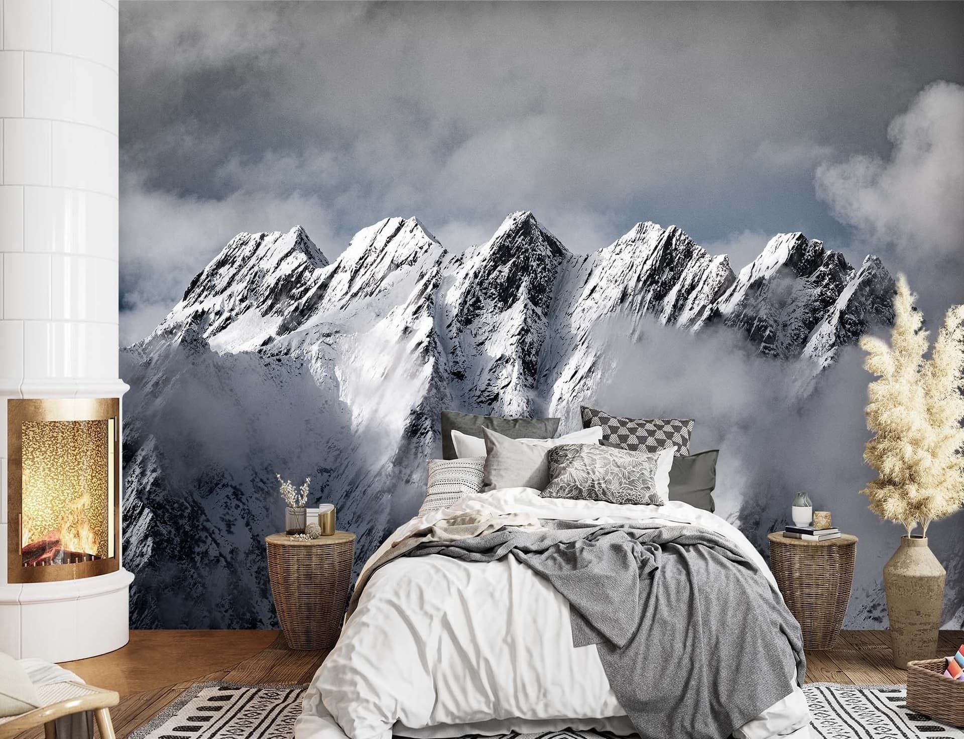 Carta Da Parati, Montagne in inverno in Carta da parati Collezione Casa - Trebisacce, commercioVirtuoso.it