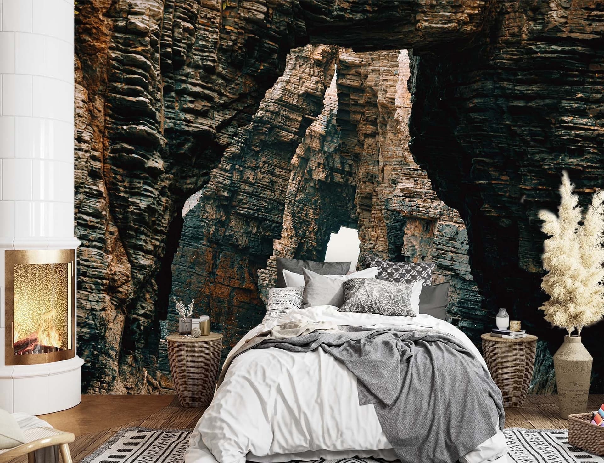 Carta Da Parati, Tunnel nelle rocce in Carta da parati Collezione Casa - Trebisacce, commercioVirtuoso.it