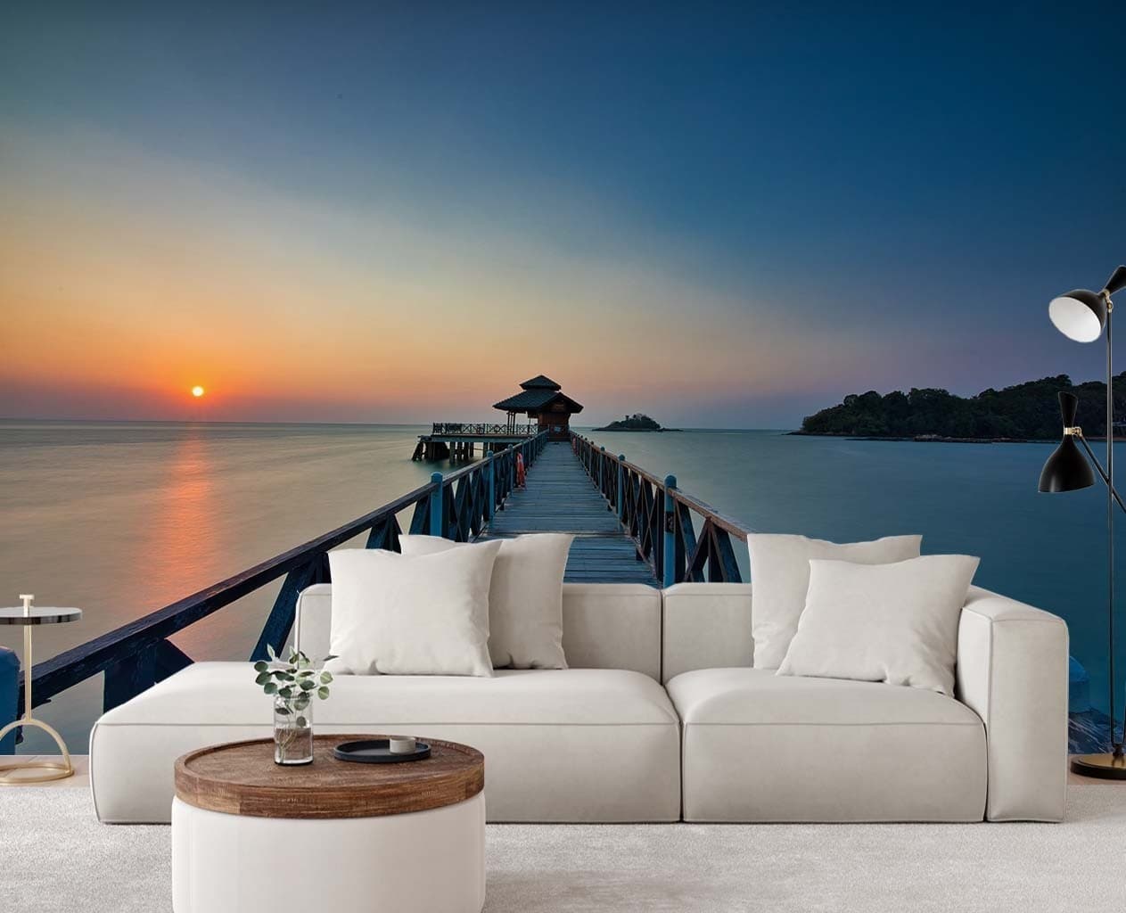 Carta Da Parati, Vista del sole al tramonto in Carta da parati Collezione Casa - Trebisacce, commercioVirtuoso.it