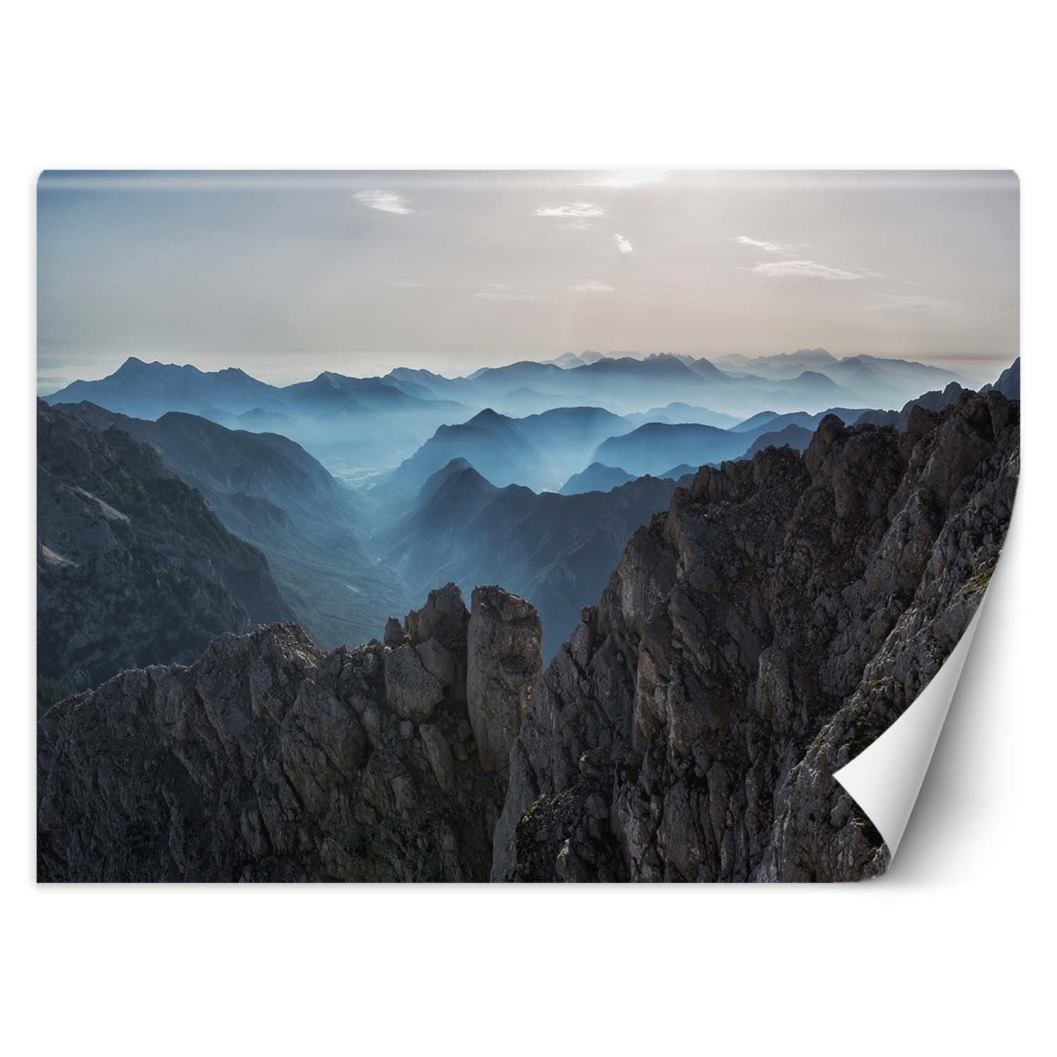 Carta Da Parati, Cime di montagna tra le nuvole in Carta da parati Collezione Casa - Trebisacce, commercioVirtuoso.it