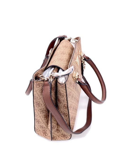 GUESS Borsa Donna Noelle Media Latte/ Brown in Borse a tracolla Calzature Durello - Agna, commercioVirtuoso.it