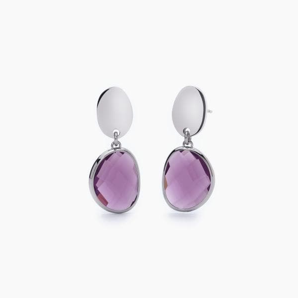 2Jewels - Orecchini Ovali Diva Quarzo Viola in Orecchini Alba Gioielli - Casoria, commercioVirtuoso.it