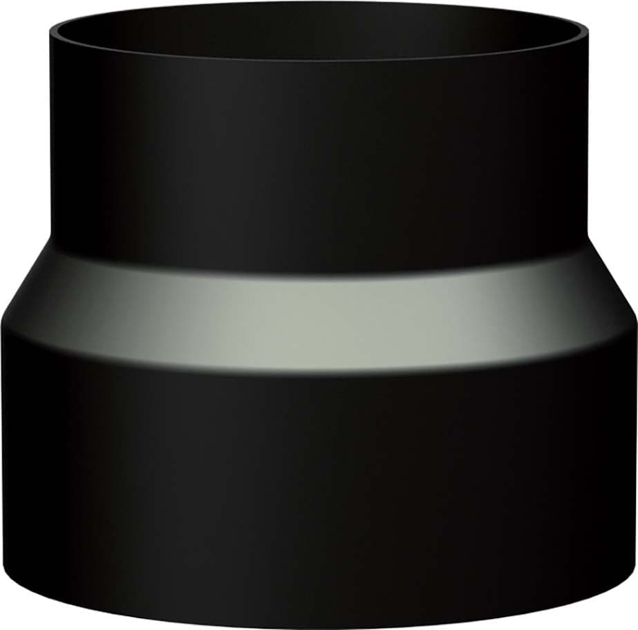 RIDUZIONE PORCELLANATA STUFE NERO OPACO F ø mm.150 M ø mm.130 x mm.150h F 363488 in prodotto EuroStore07 - Alatri, commercioVirtuoso.it