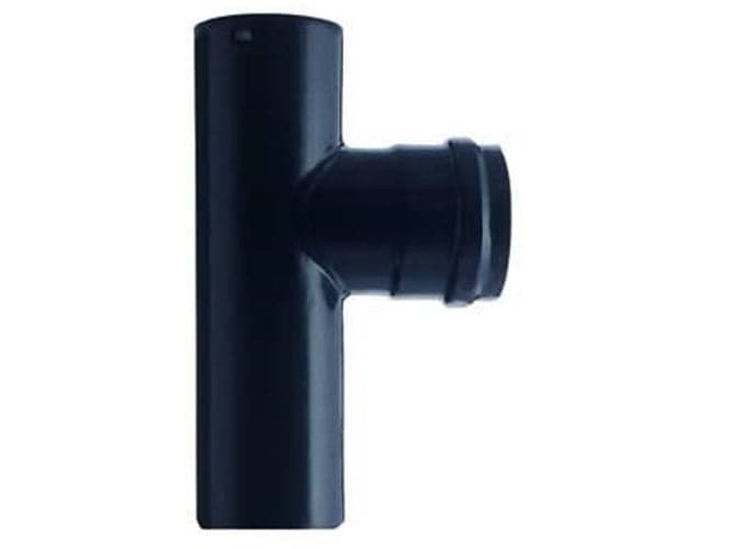 RACCORDO A T F/F PER STUFE A PELLET NERO OPACO PESANTE MM.1,2 ø cm.8 in prodotto EuroStore07 - Alatri, commercioVirtuoso.it