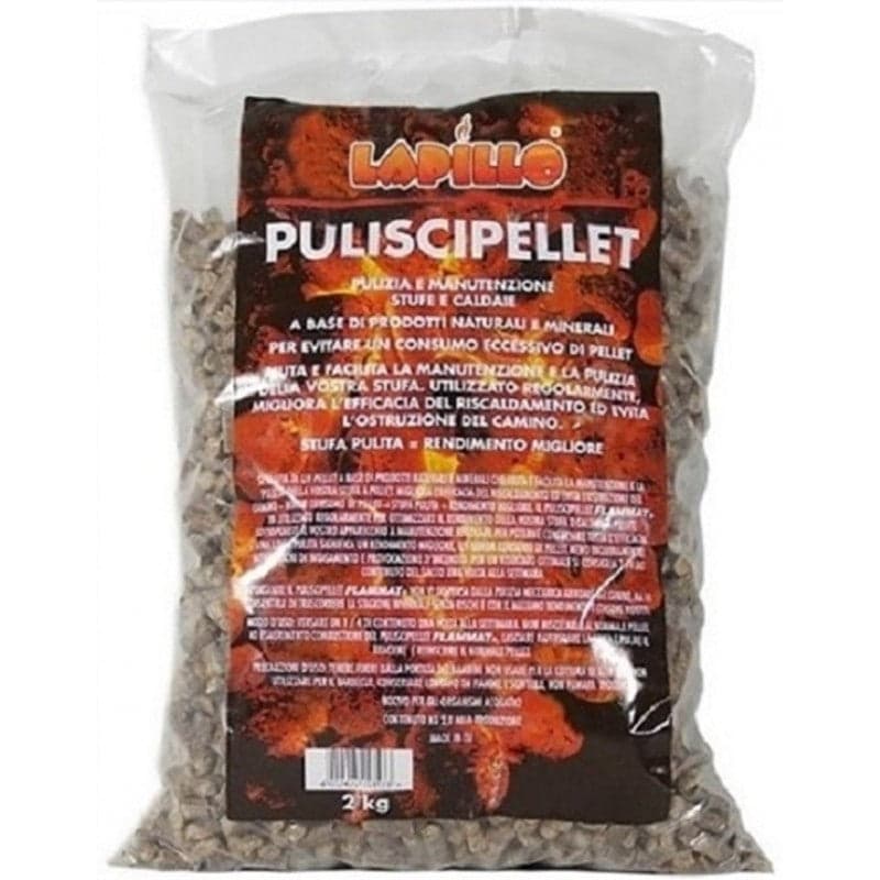 LAPILLO PELLET SPAZZACAMINO STUFE CALDAIE PELLET TOGLI FULIGGINE 2 KG FE 209243 in prodotto EuroStore07 - Alatri, commercioVirtuoso.it