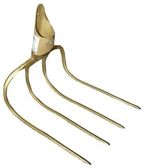 FORCA DENTI PIEGATI DA STALLA A 4 senza manico FER-132800 in prodotto EuroStore07 - Alatri, commercioVirtuoso.it