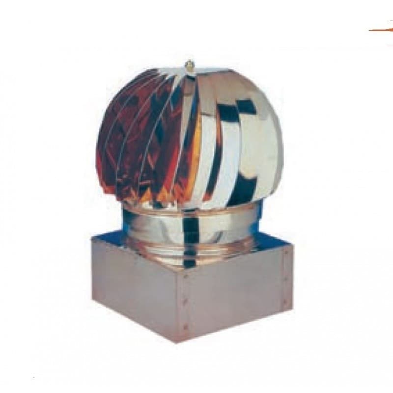 FUMAIOLO GIREVOLE CM.52 x 52 TESTA RADIANTE IN LAMIERA ZINCATA -- FERR 157803 in prodotto EuroStore07 - Alatri, commercioVirtuoso.it