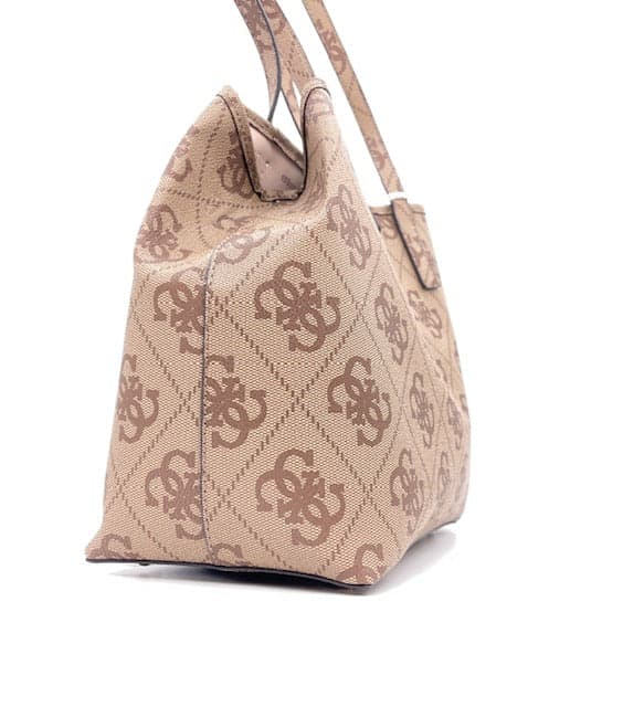 GUESS Borsa Donna Vikky Coal Logo Latte in Borse Tote Calzature Durello - Agna, commercioVirtuoso.it