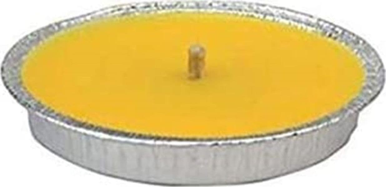 CITRONELLA ALLUMINIO ø cm.17x2h CANDELA ROMANA NO ZANZARA - PZ 12 DF 615087 in prodotto EuroStore07 - Alatri, commercioVirtuoso.it